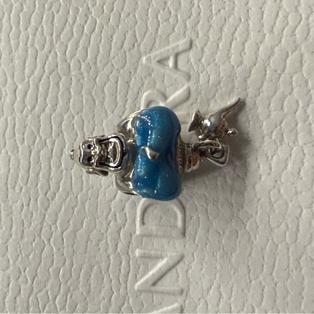 Pandora Silver and Blue Charm Bracelet